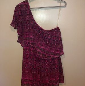 Miami one shoulder romper med